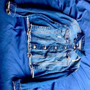 denim crop jean jacket